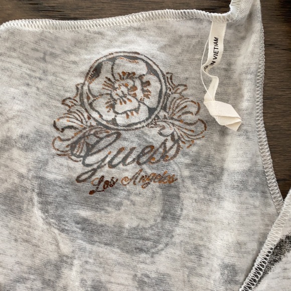 GUESS Tiger Racerback Tank Top with Studs and Rhinestones - Picture 5 of 10